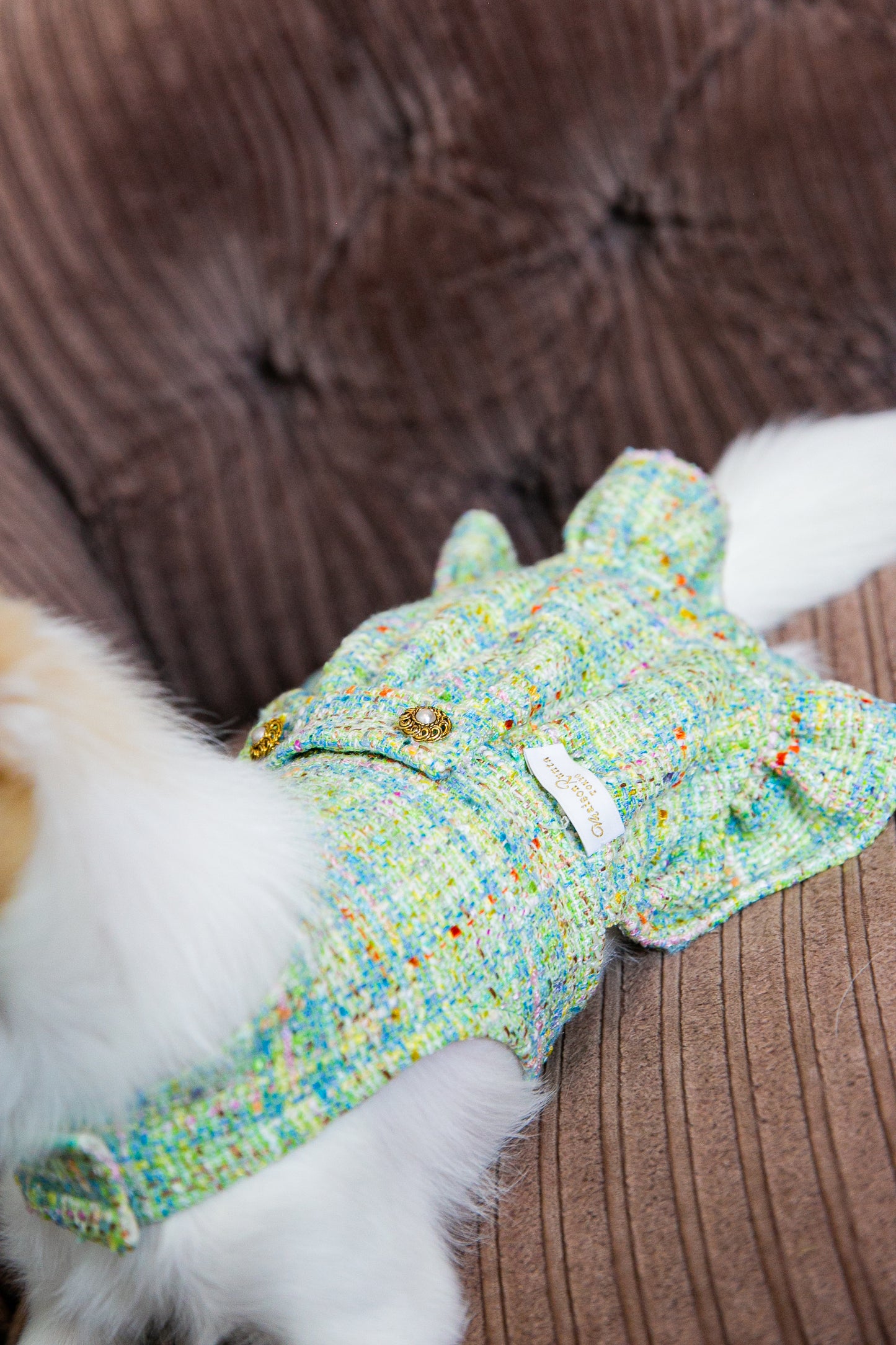 Dress Chanel tweed (Lime green)