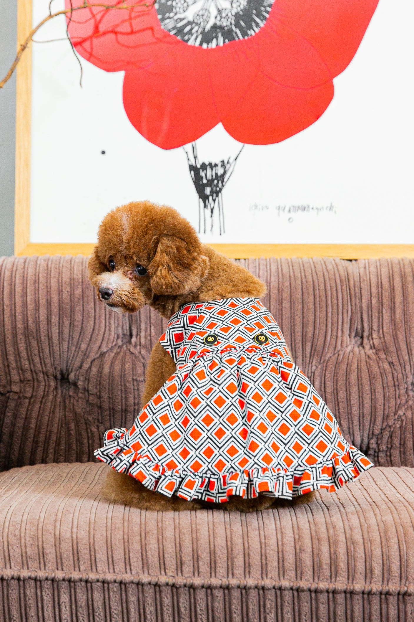Dress Orange Diamonds