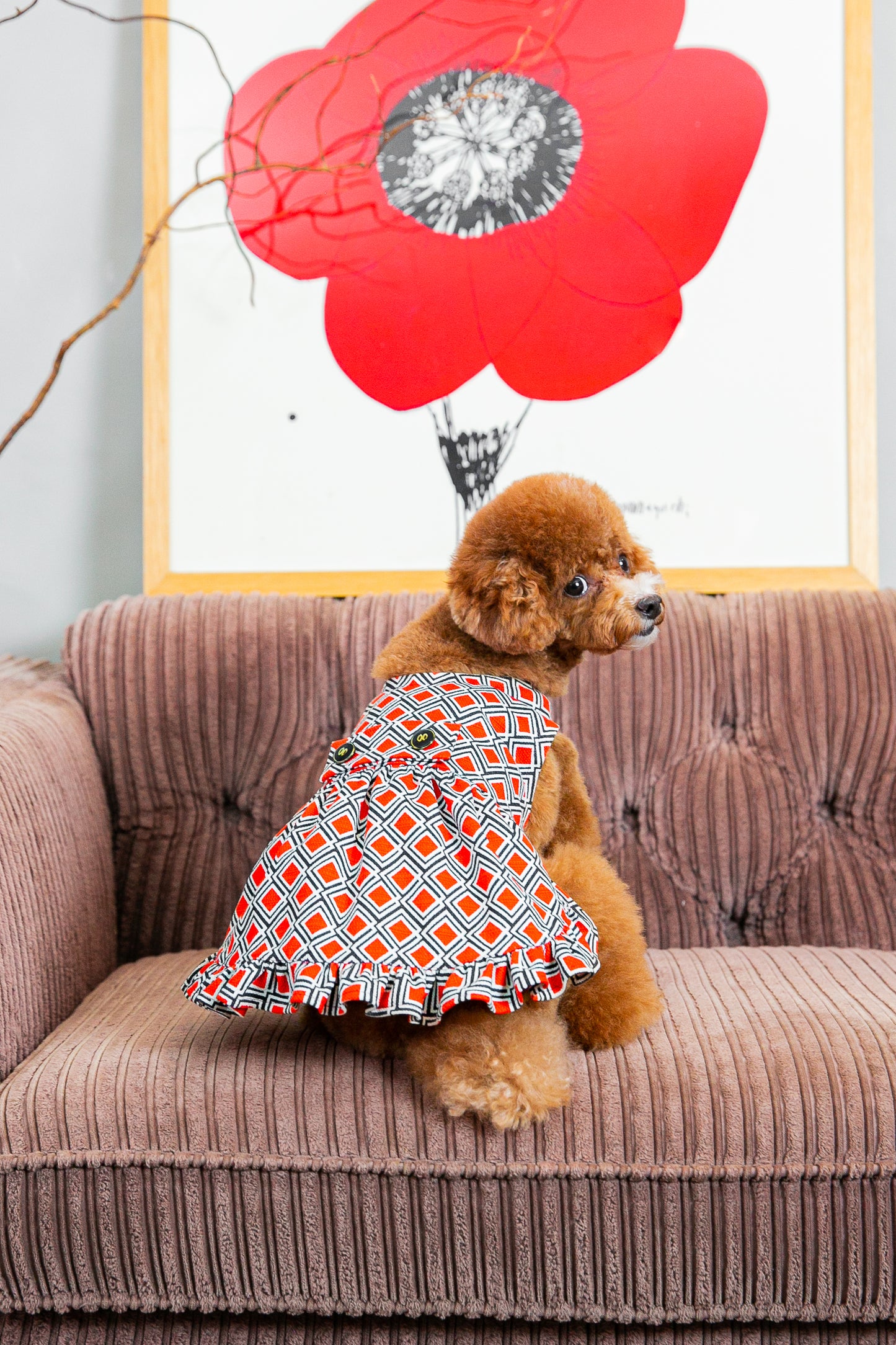 Dress Orange Diamonds