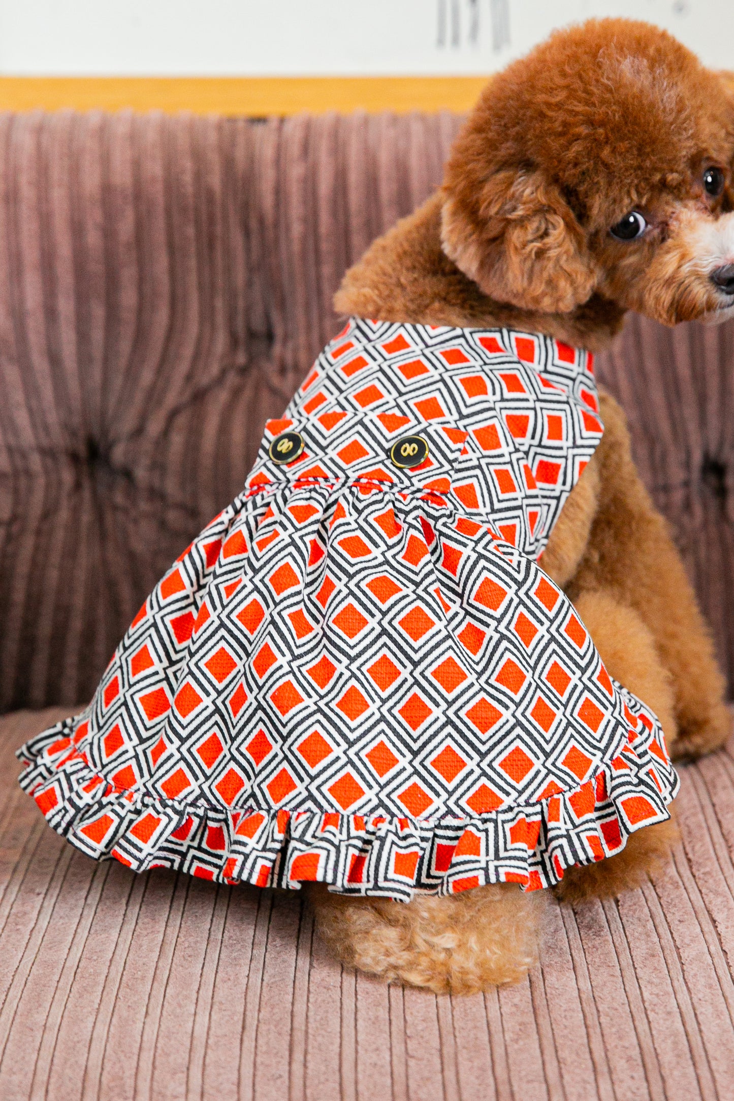 Dress Orange Diamonds